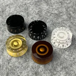 FLEOR 4PCS Guitar Knobs Speed Control Knobs For LP Style Electric Guitar Parts,13 Colors Available