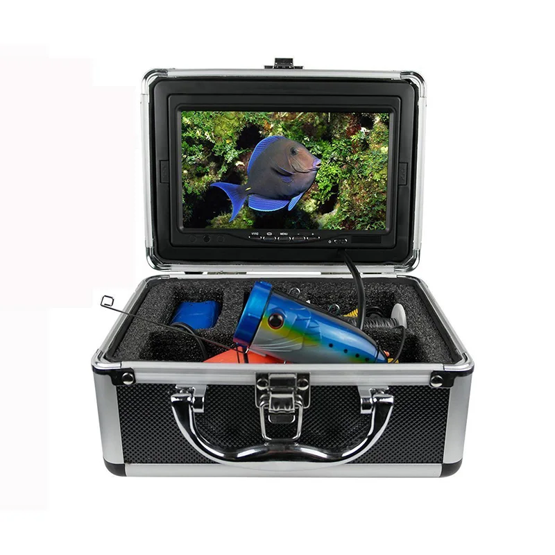 15m Cable Reel Video Fish Finder Under Water Fish Camera System With 7inch LCD Display Waterproof Cameras For Ice/Sea Fishing