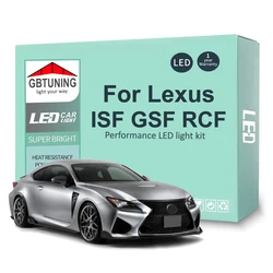 LED Interior Light Bulb Kit For Lexus F Series IS-F GS-F RC-F ISF GSF RCF 2007-2016 2017 2018 2019 Car Reading Dome Lamp Canbus