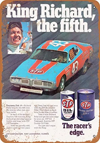 

Metal Sign - 1976 Richard Petty for STP - Vintage Look Wall Decor for Cafe beer Bar Decoration Crafts