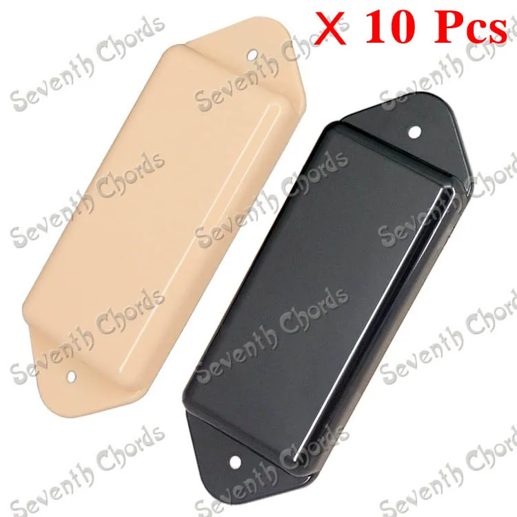 10 Pcs Dog ear No Hole Sealed Closed Type Electric Guitar Pickup Covers for P90 Pickup . Black Cream for Choose