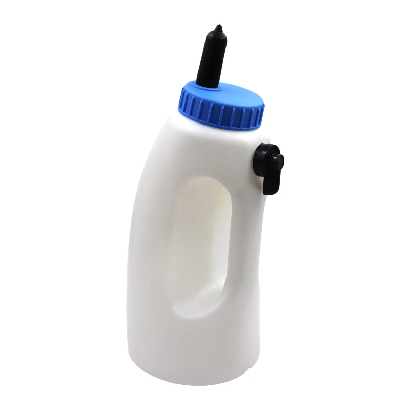 1Pcs Calf Milk Feeder Bottle with Nipple Drinker Feeder Lamb Bottle Holder 2L/4L Screw Set Milking Feeding Replacement Pacifier