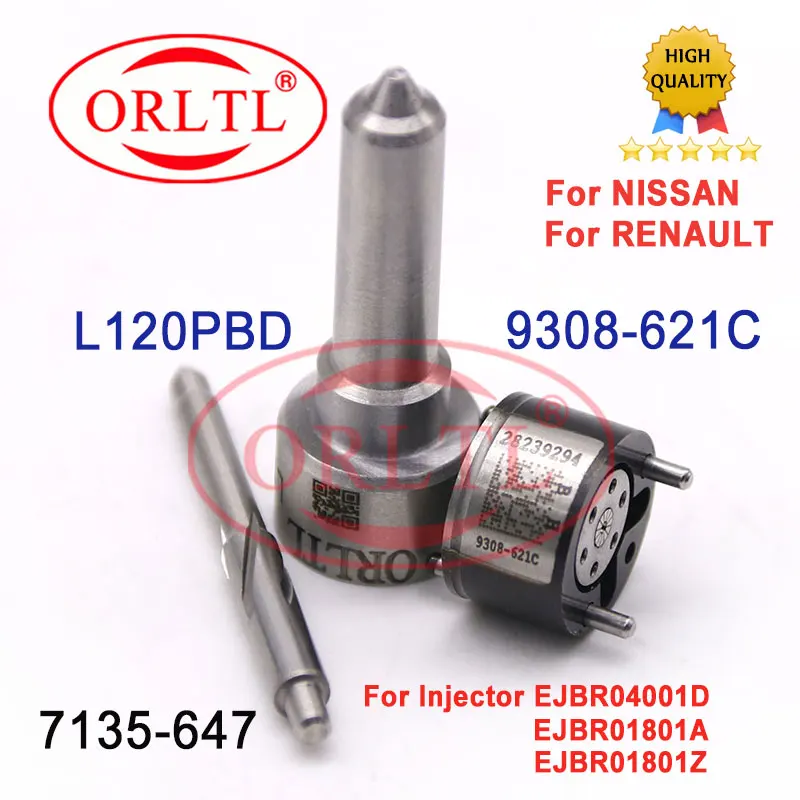 

EJBR01801A Injector Repair Kit 7135-647 Nozzle L120PBD Valve 9308-621C for 28232248 EJBR01801Z EJBR04001D 28232242