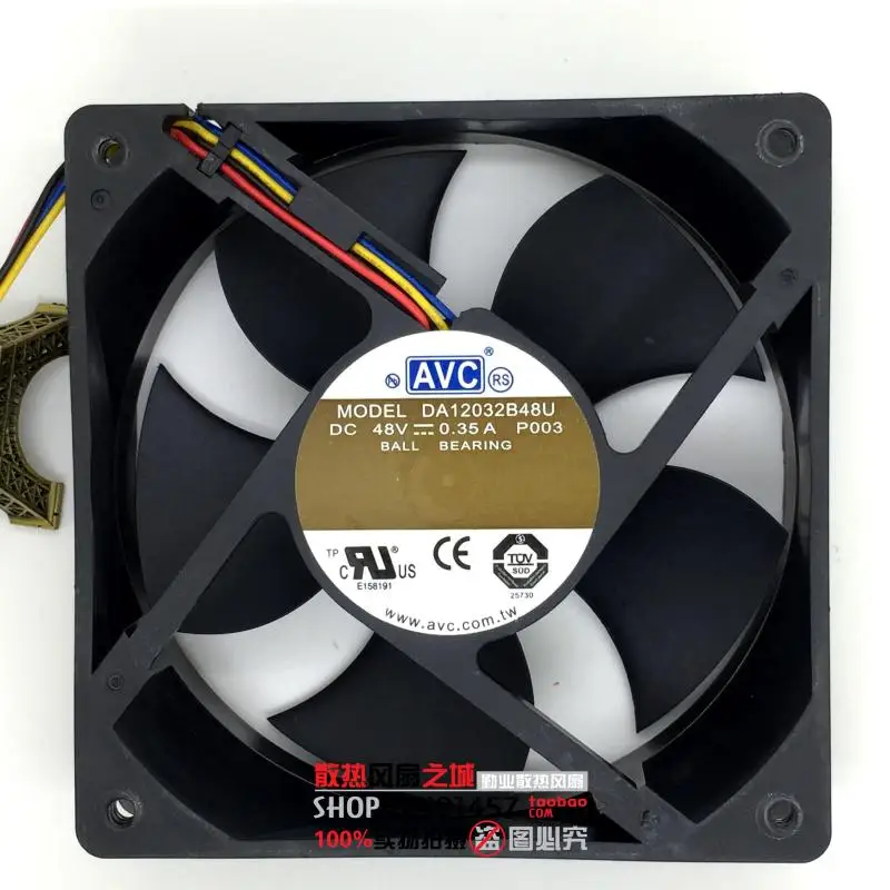 

Original DA12032B48U 12cm 12032 48V 0.35A double ball 4-wire cooling fan