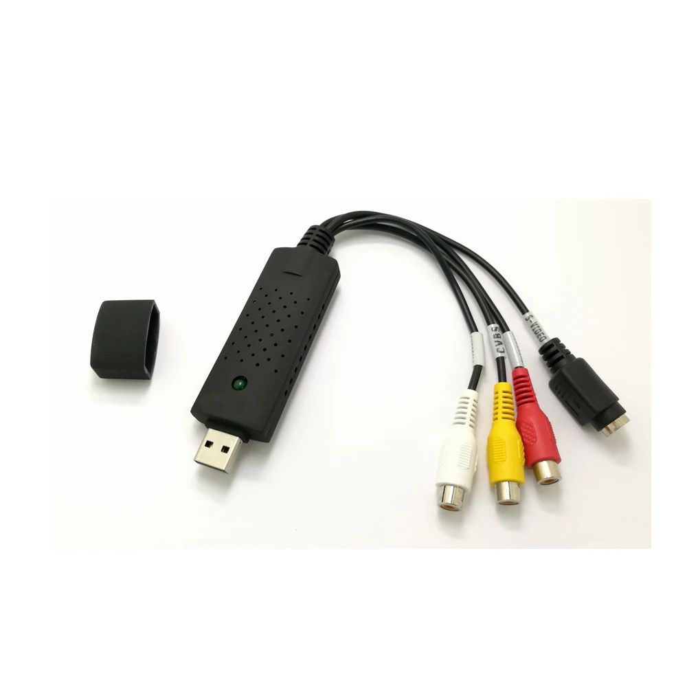 USB 2,0 Video Easycap Video Capture Adapter 4 Kanal Video TV DVD DVR Karte Unterstützung Win10 Mit Audio DVR