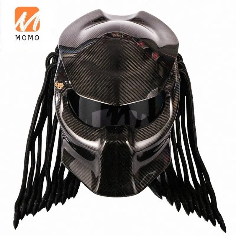 2021 Latest Carbon Fiber Predator Full Face Helmet Professional Racing Motorcycle Helmet