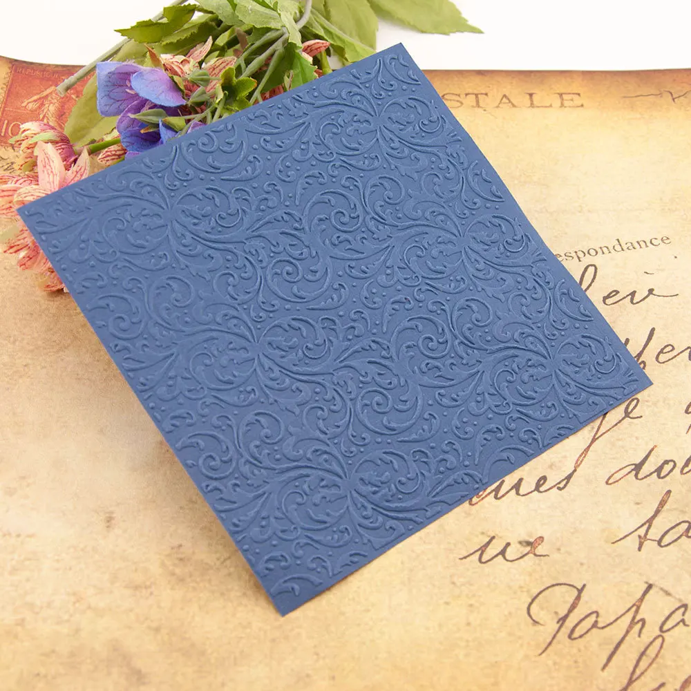 KLJUYP Flowers Plastic Embossing Folders for DIY Scrapbooking Paper Craft/Card Making Decoration Supplies