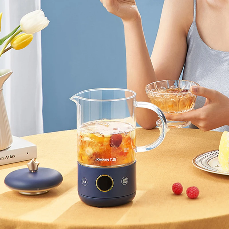 Joyoung Mini Electric Kettle Household Multifunction Health Pot Dessert Flower Tea Fruit Tea Sago Stew Boiler 0.6L For 1 Person