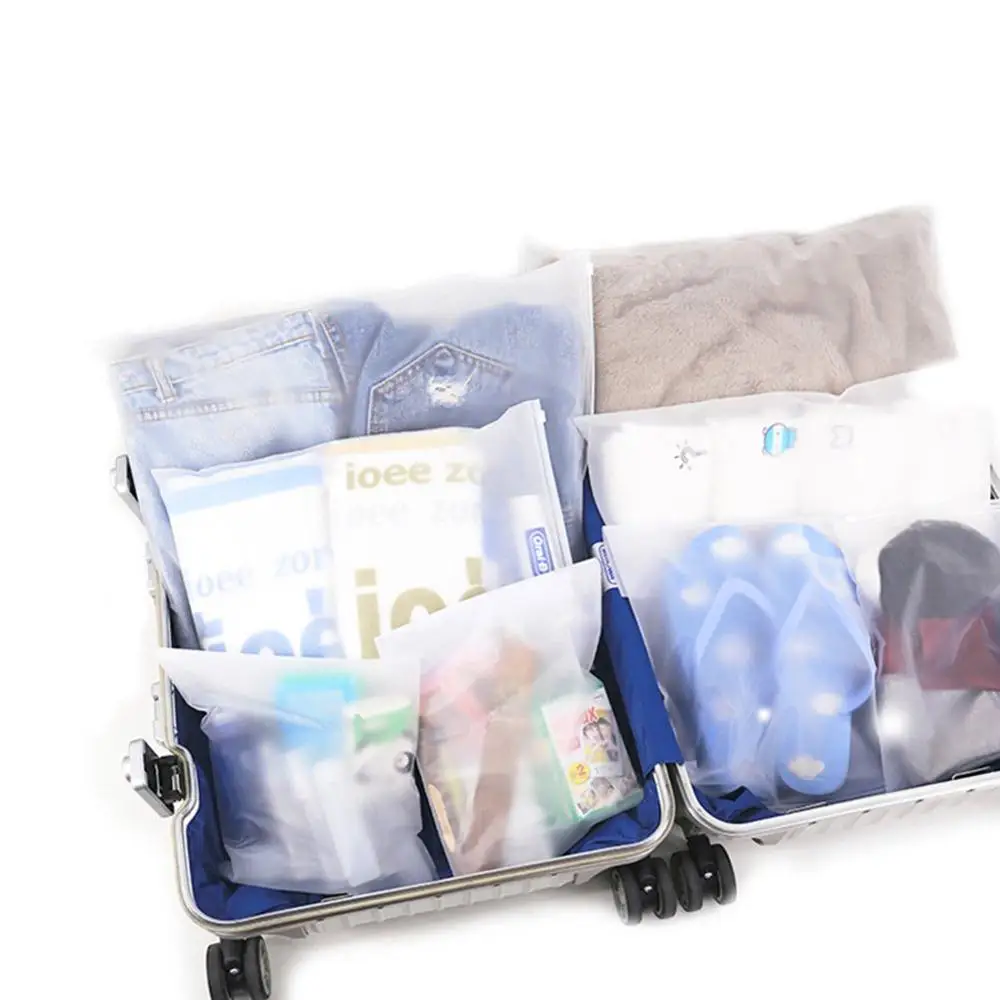 Frosted zip seal ziplock plastic Packaging bags Travel Storage Bag Zipper Lock Matte bag For clothing underwear,toys Custom bag