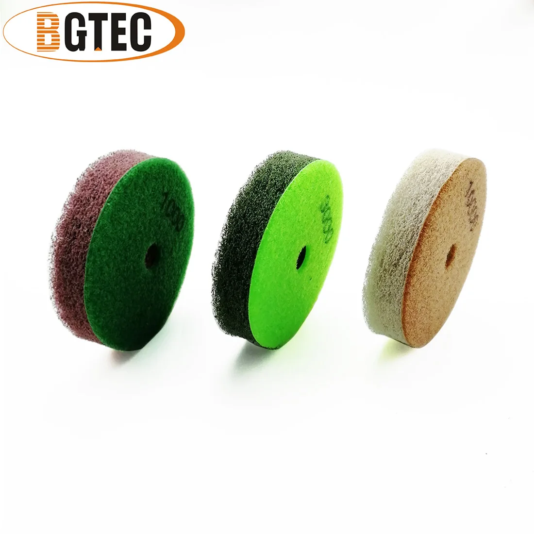 BGTEC Dia 100 millimetri/4 pollici Spugna Tamponi Per Lucidatura Del Diamante 6pcs o 3 set di Levigatura A Disco Per Soft pietra di Marmo di Pietra Artificiale