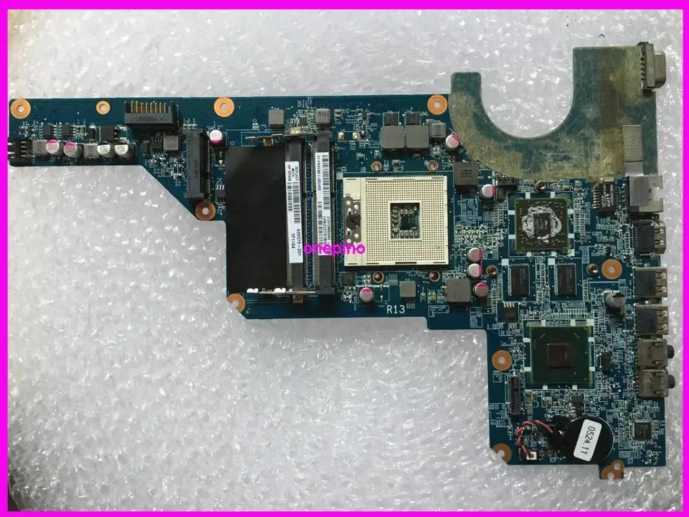 

636375-001 DA0R13MB6E0 для HP Pavilion G4 G6 G7 R13 материнская плата для ноутбука HM65 PGA989 DDR3 HD6470 1 ГБ протестирована