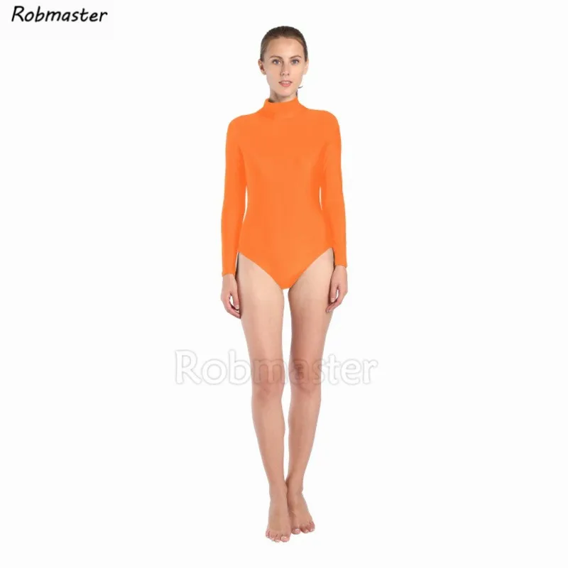 Leotardo de manga larga para mujer, Ropa de baile de Ballet, leotardos de Spandex, mono Zentai, disfraz de gimnasia, Unitard, disfraz de Halloween