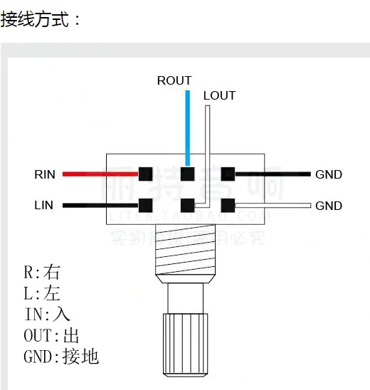 ALPS - Potenciômetro de volume de filme de carbono tipo 27 duplo 10k 20k 50k 100k (2X3 pés) alça redonda de 25 mm