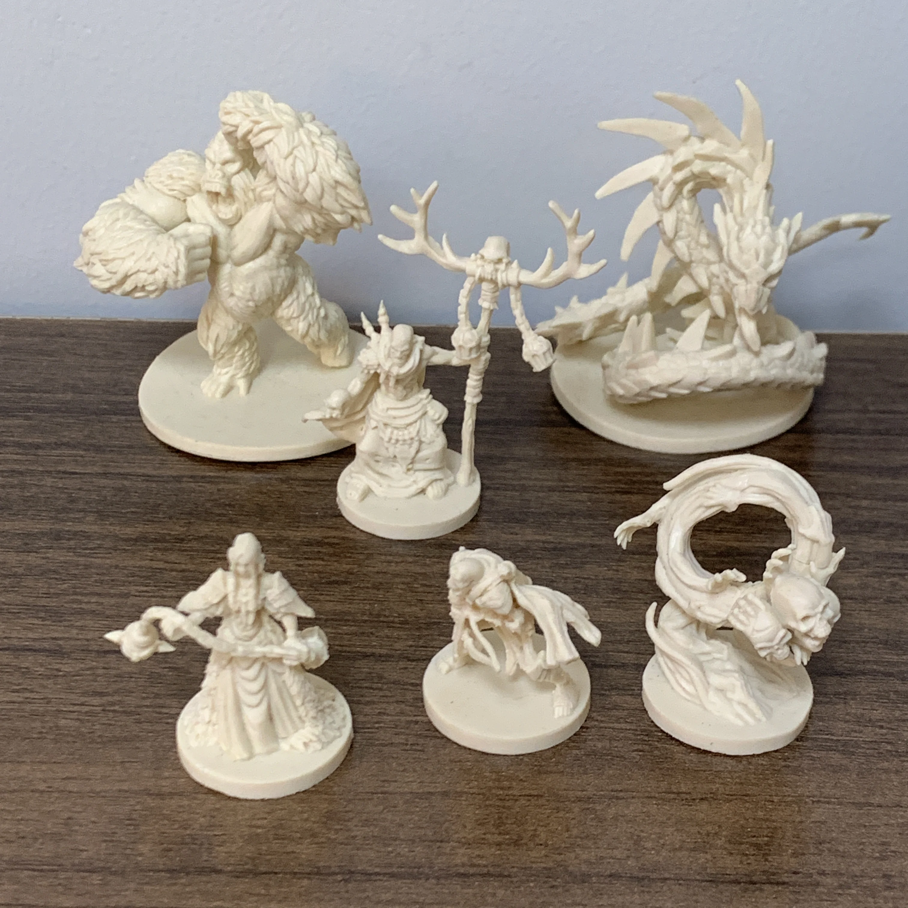 Different Board Game Miniatures Zombies Monster Warriors Figures Descent Bloodborne Tabale Role Playing Collectibles CMON