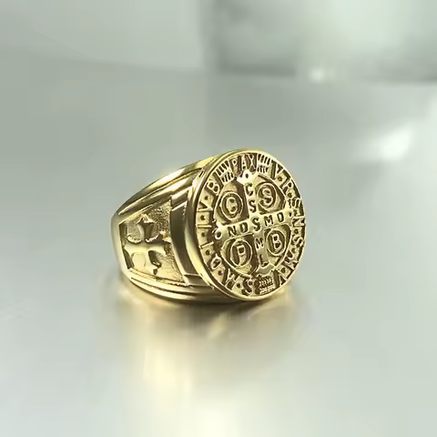 High Quality silver gold black color Hand Decoration CSPB Cross Golden Men's 316L Stainless steel Punk Ring Wholesale