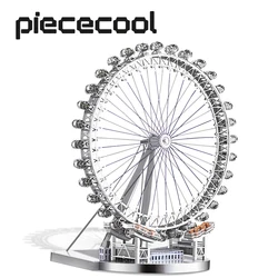 Piececool-rompecabezas de Metal 3D para decoración del hogar, modelo de construcción de ojo de Londres, KitsToy para adolescentes y adultos