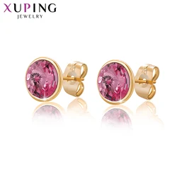 Xuping Jewelry Hot Sale Simple Elegant Style Crystal Studs Earring for Women Girls A0061203