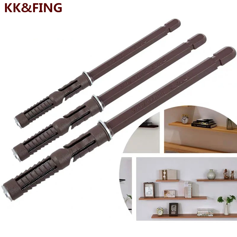 KK&FING 1 PC New Floating Shelf Brackets Concealed plank support wall shelf invisible nails support partition bracket concealed