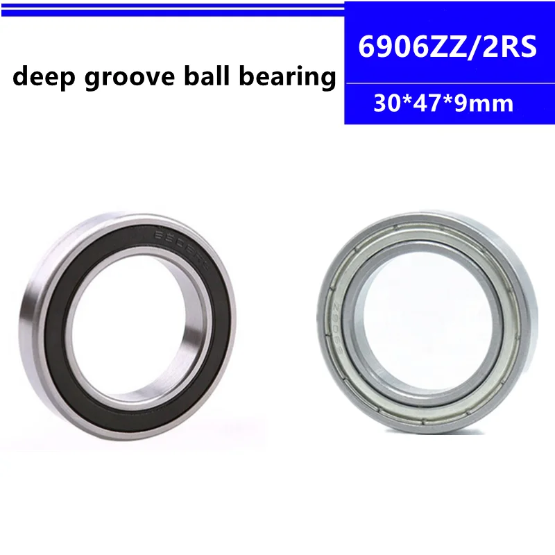 20pcs 6906ZZ 6906-2RS deep groove ball bearing 30x47x9 miniature ball bearing 30*47*9 mm 6906-2Z 6906Z 6906RS 6906