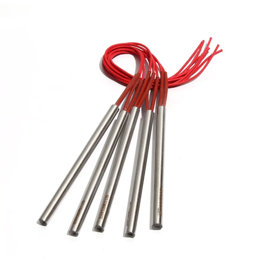 10PCS 10mm 265~300mm 201SUS Cylindrical Single Head Dual Heater 110/220/380V Electric Heating Tube 660/670/700/720/750W