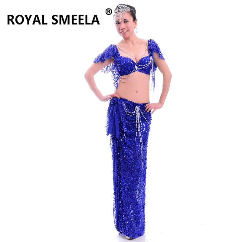 

Belly Dancer outfit for Women belly Dance Costume Dancing Bra Maxi Skirt sequin dance bra dress adult belly dancing clothes