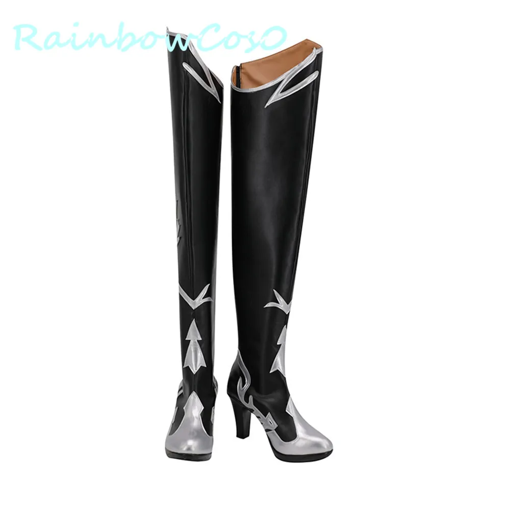 Zapatos de Cosplay de Final Fantasy, juego de botas de Anime, Halloween, RainbowCos0, FF14, Shiva, W1210