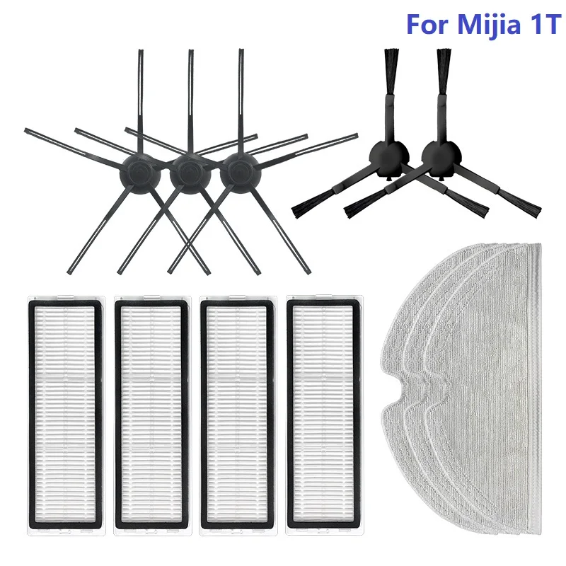 Per Mijia 1T filtro HEPA panni per Mop accessori per spazzole laterali ricambi per aspirapolvere Robot