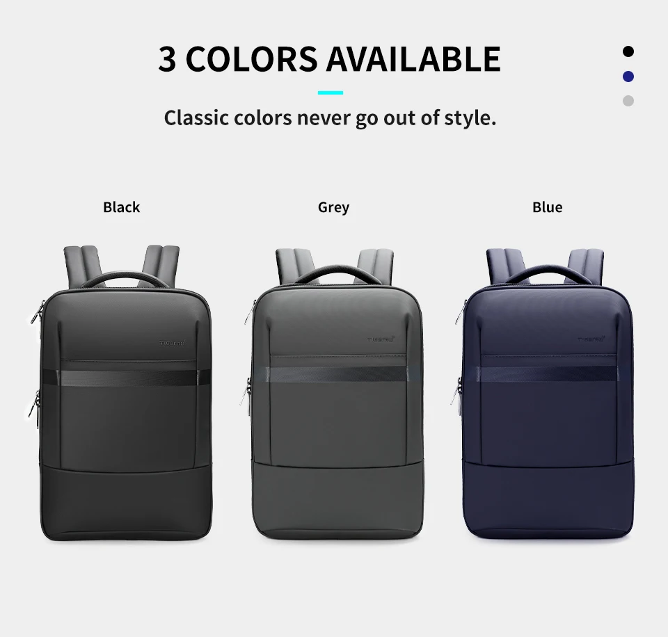 Tigernu Anti Diebstahl Rucksack 15,6 zoll Laptop Rucksack Männer TPU Wasserdichte Reise Rucksäcke Männlichen Schule Taschen Für Männer Gepäck Taschen – Detail 10