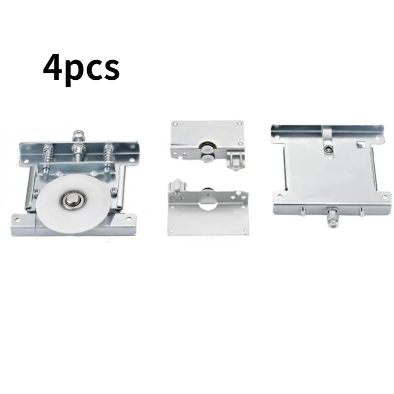 

4 шт. утолщенные сверхпрочные направляющие для раздвижных дверей, направляющие для раздвижных дверей шкафов, направляющие для дверных кранов без отверстий, набор бесшумных направляющих