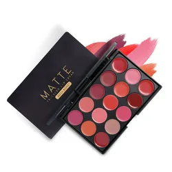 15Colors Matte Lipstick Palette Waterproof Nutritious Lips Makeup Long Lasting Brand Lipstick