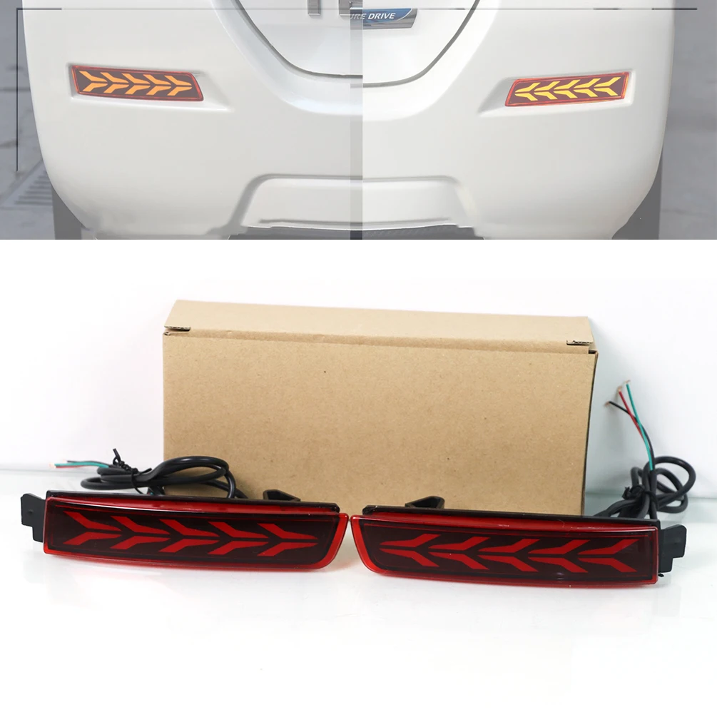 

2 Pieces Led Rear Bumper Light Driving Lamp Brake Lights for Nissan LIVINA Sylphy Kicks QUEST Terra INFINITI QX70 FX Venucia T70