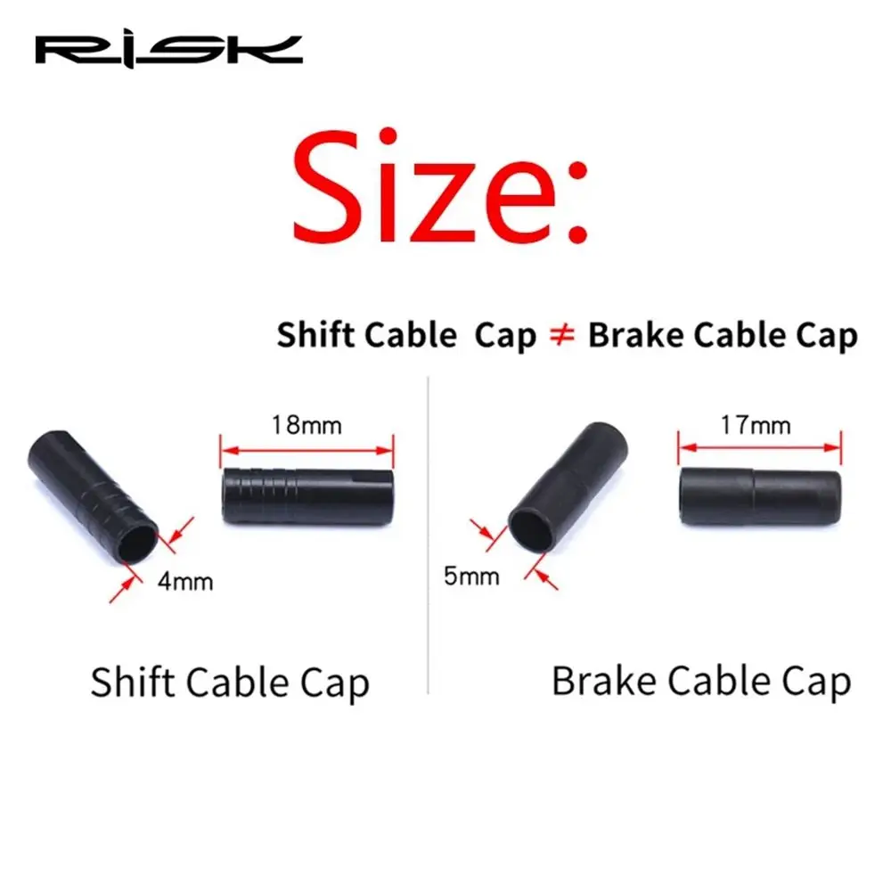 10/50Pcs Bike Basic Cable end Caps 4mm shift 5mm Brake Cable Cover Dustproof Bicycle Brake Derailleur Shifter Cable Cap