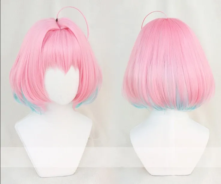 Die Idolmaster Cinderella Mädchen Cosplay Perücken Yumemi Riamu 35cm Kurze Bobo Styled Perücke Hitze Beständig Synthetische Haar Perücken + perücke Kappe