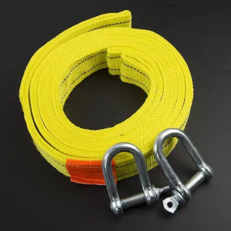 Tow Rope Strap Bar Off Road Accessories Loop Hook Car Trailer Towbar Machine Direct China Shackle Cargo  Tie-Down Belt Syntheti