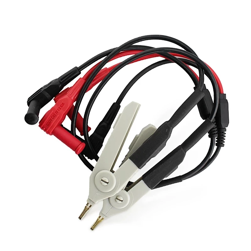 UNI-T UTL61 Parts Kelvin Test Leads Probes Clip LCR Meter Wire Cable Applies To UT612/UT611 Accessories Durable