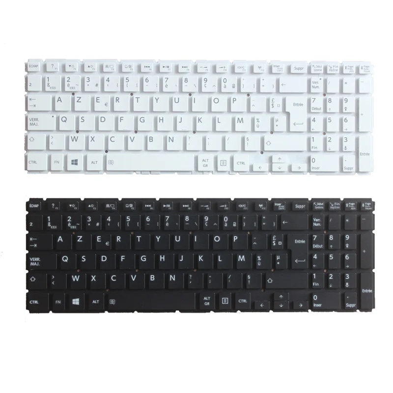 Nowa francuska klawiatura do Toshiba Satellite L50-B L55-B L55DT-B S50-B S55-B FR/hiszpańska/portugalska klawiatura laptopa