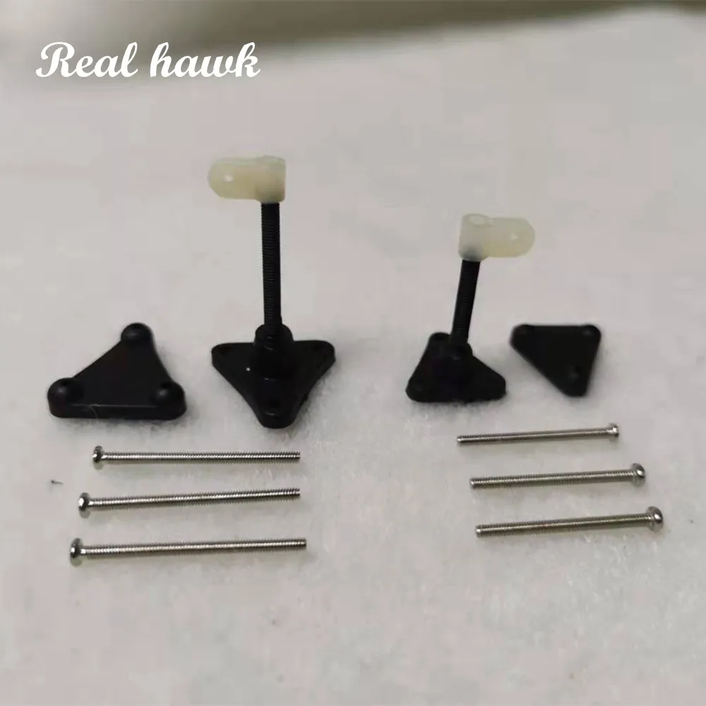 

2Sets Adjustable Control Horns for RC Airplanes, Rudder Elevator Linkage System with Ball Joint - Foam/Balsa Model Accessories