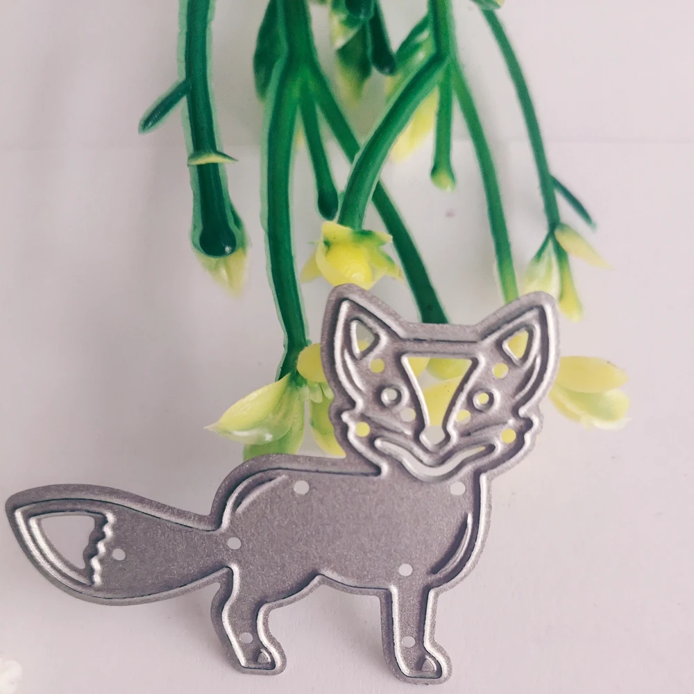 Fox knife die gift new clip book CLIP die metal press stamps and business card printing die DIY