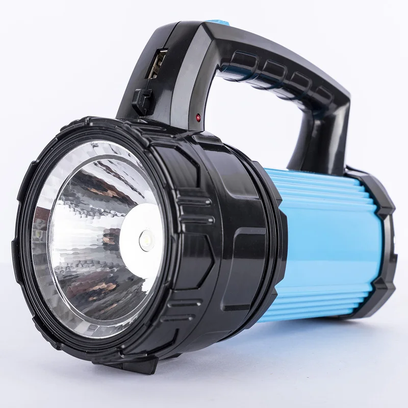 1 sztuk akumulator lampa ręczna Camping latarnia reflektor latarka LED pracy lekka latarka na piesze wycieczki polowanie Camping Dropship