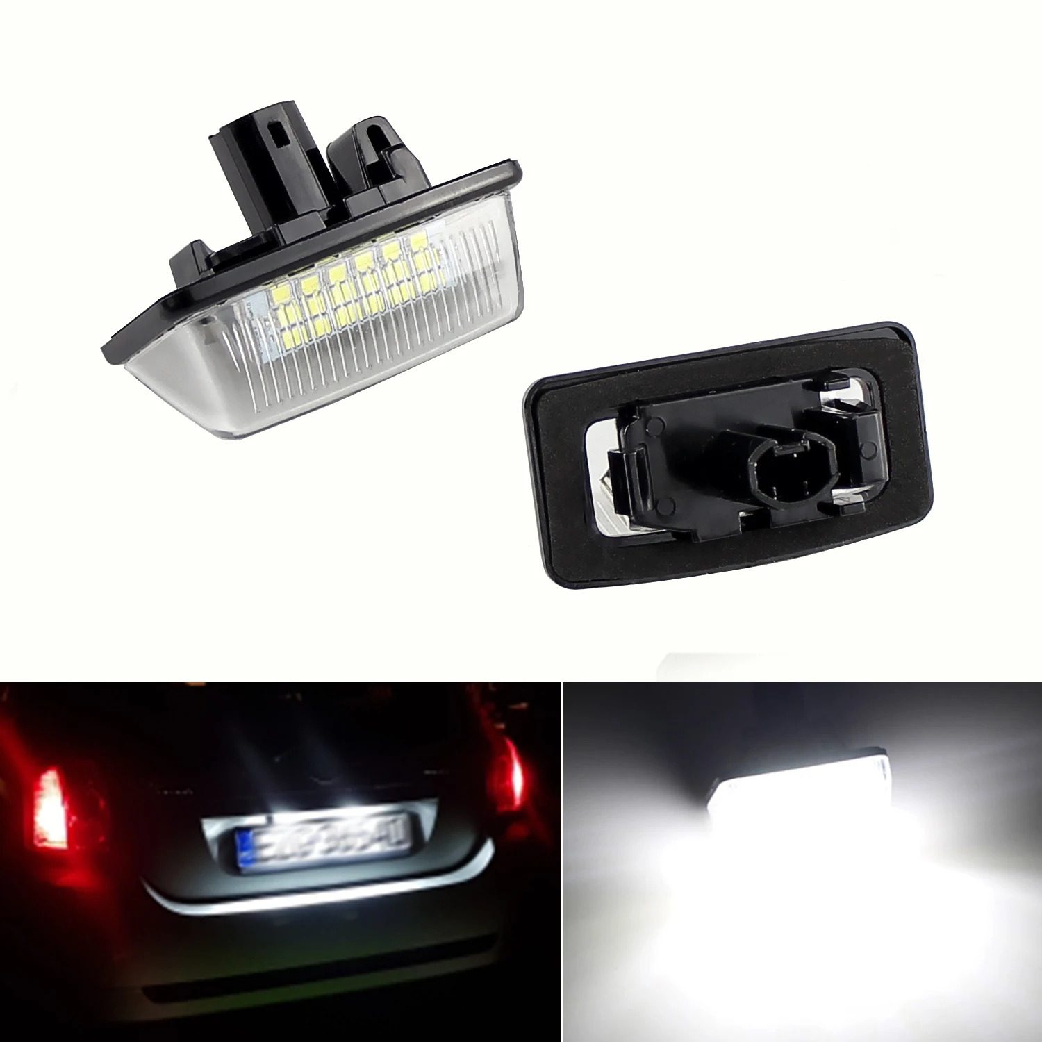 LED License Plate Light For Toyota Alphard Wish Noah/Voxy Caldina Corolla Crown Majesta Starlet Sprinter Celica Raum Previa