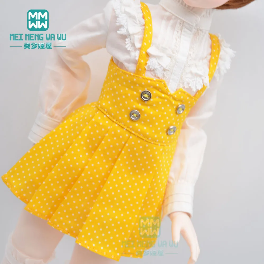 BJD doll Accessories clothes fits 43-45cm 1/4 MSD MK MYOU fashion Shirts, suspender skirts Denim overalls