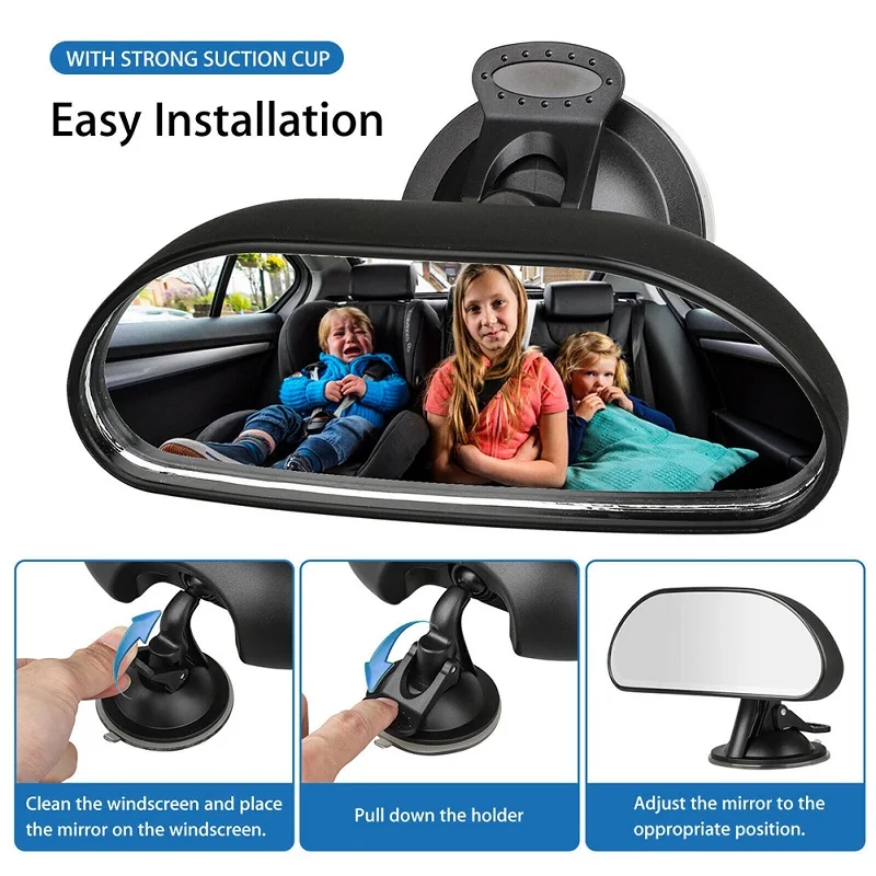 Baby Backseat Mirror for Car View Infant in Rear Facing Car Seat Newborn Safety Mirror