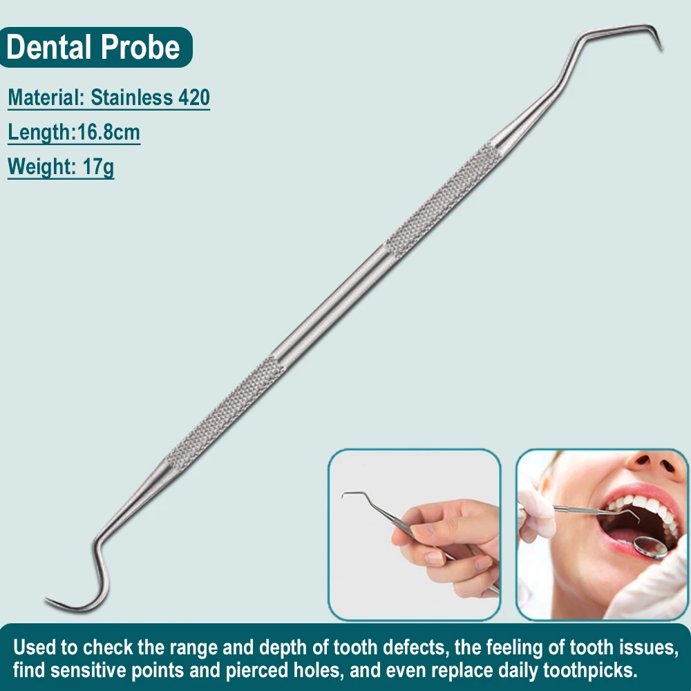 Alat Gigi Tahan Karat Kebersihan Alat Pembersih Gigi Pembersih Scaler Cermin Gigi Peralatan Lab Operasi Dokter Gigi Instrumental