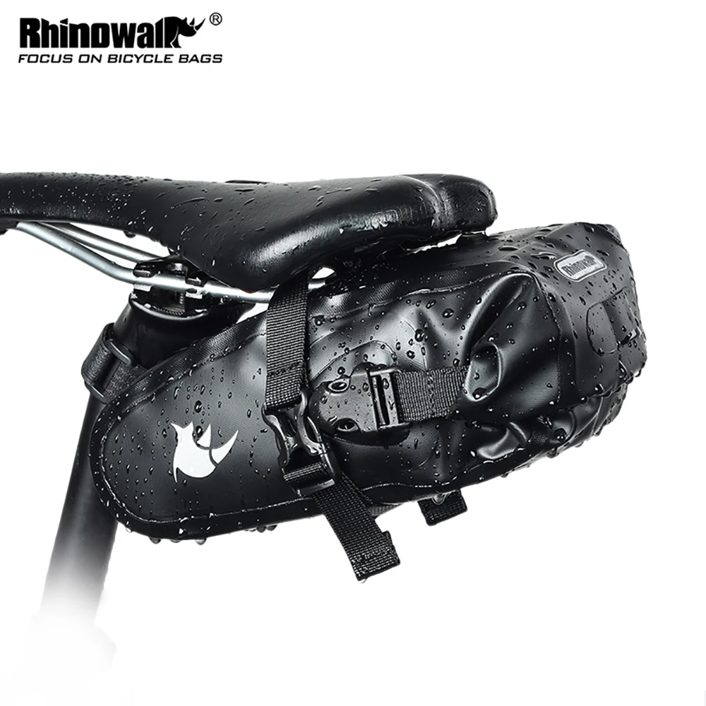 Rhinowalk 1.5L Bicycle Bike Saddle Bag cycling seat Bicycle Tail reflective bags Rear Pannier waterproof saddle bag