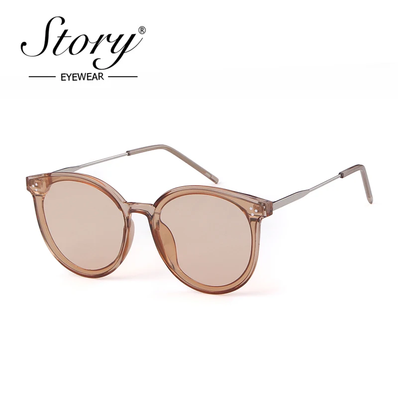 STORY fashion cat eye sunglasses women men 2019 luxury brand designer vintage black oversized sun glasses red shades UV400 86219