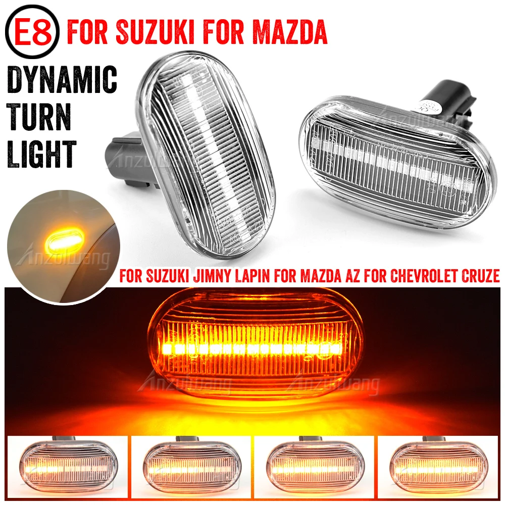 Dynamic LED Side Marker Turn Signal Indicator Repeater Light For Suzuki Jimny JB64W JB74W JB23W For Mazda For Chevrolet image 4