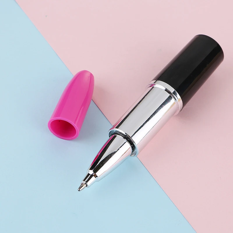 5pcs Lipstick Ball-Point Pen Creative Beautiful Ball-Point Pen Lipstick Sign Pen Girl Gift for Home Store School