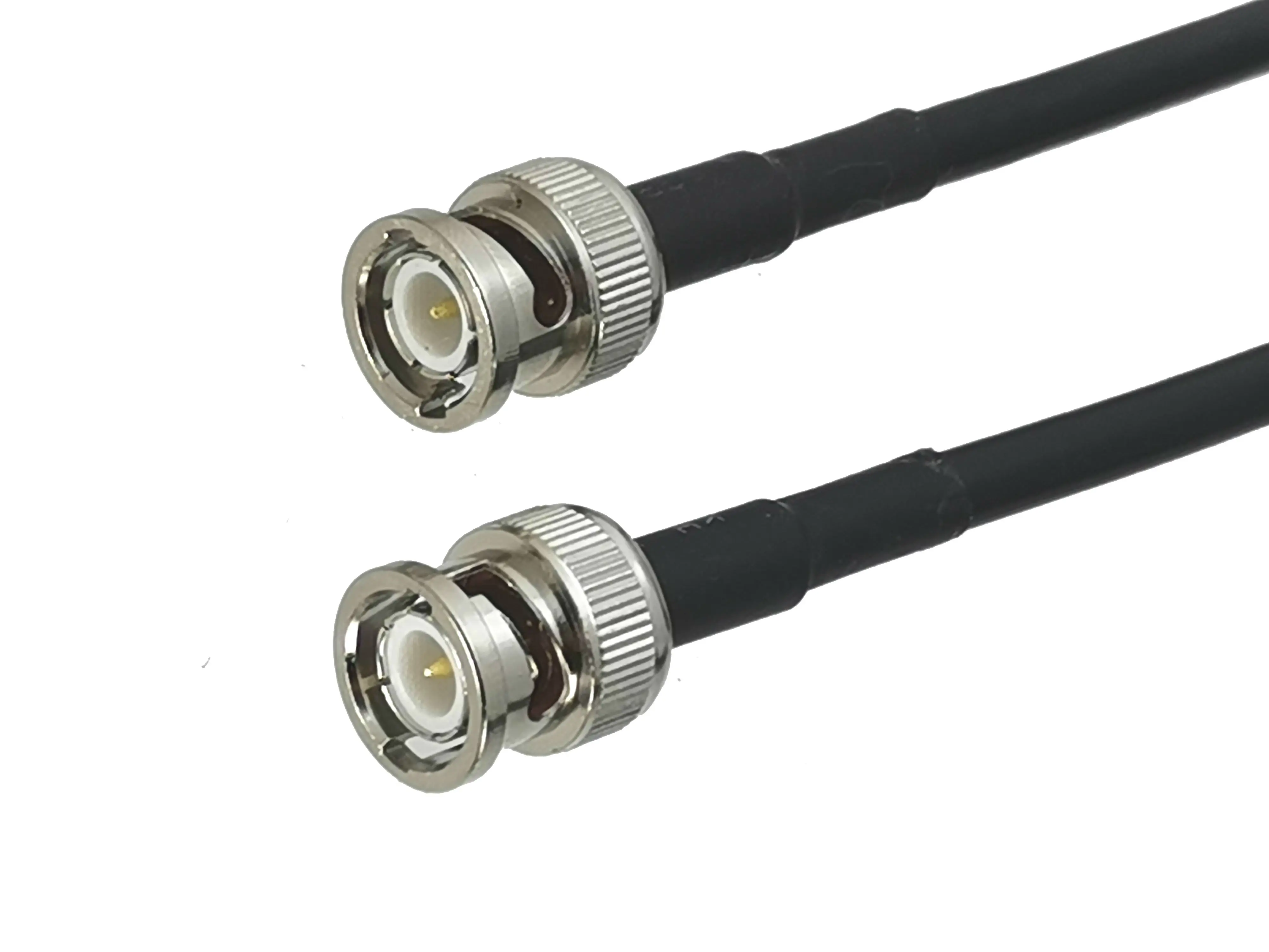 BNC macho para conector BNC macho, RF Coaxial Jumper, cabo Pigtail, 4 polegadas ~ 20m, RG58, 1pc