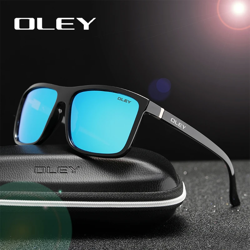 OLEY-Polarized Sunglasses for Men, Retro Square Sun Glasses, Unisex Driving Goggles, Brand Designer, Y6625