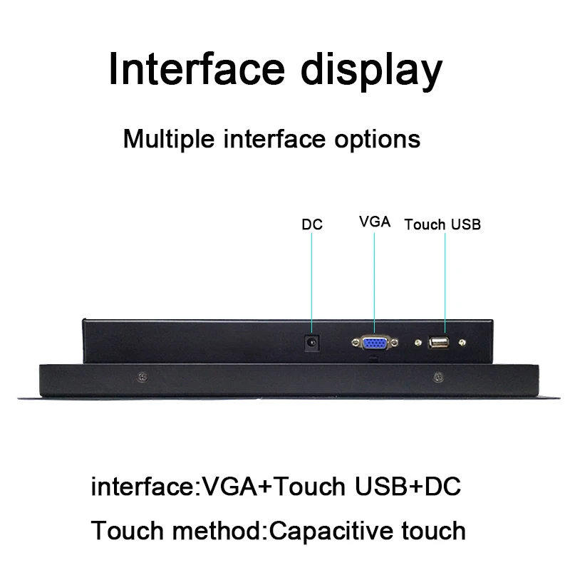 10.4 12 15 17 Inch Industrial Monitor for PC Lcd Capacitive Touch Screen With VGA USB Interface Tablet Display Support OEM ODM